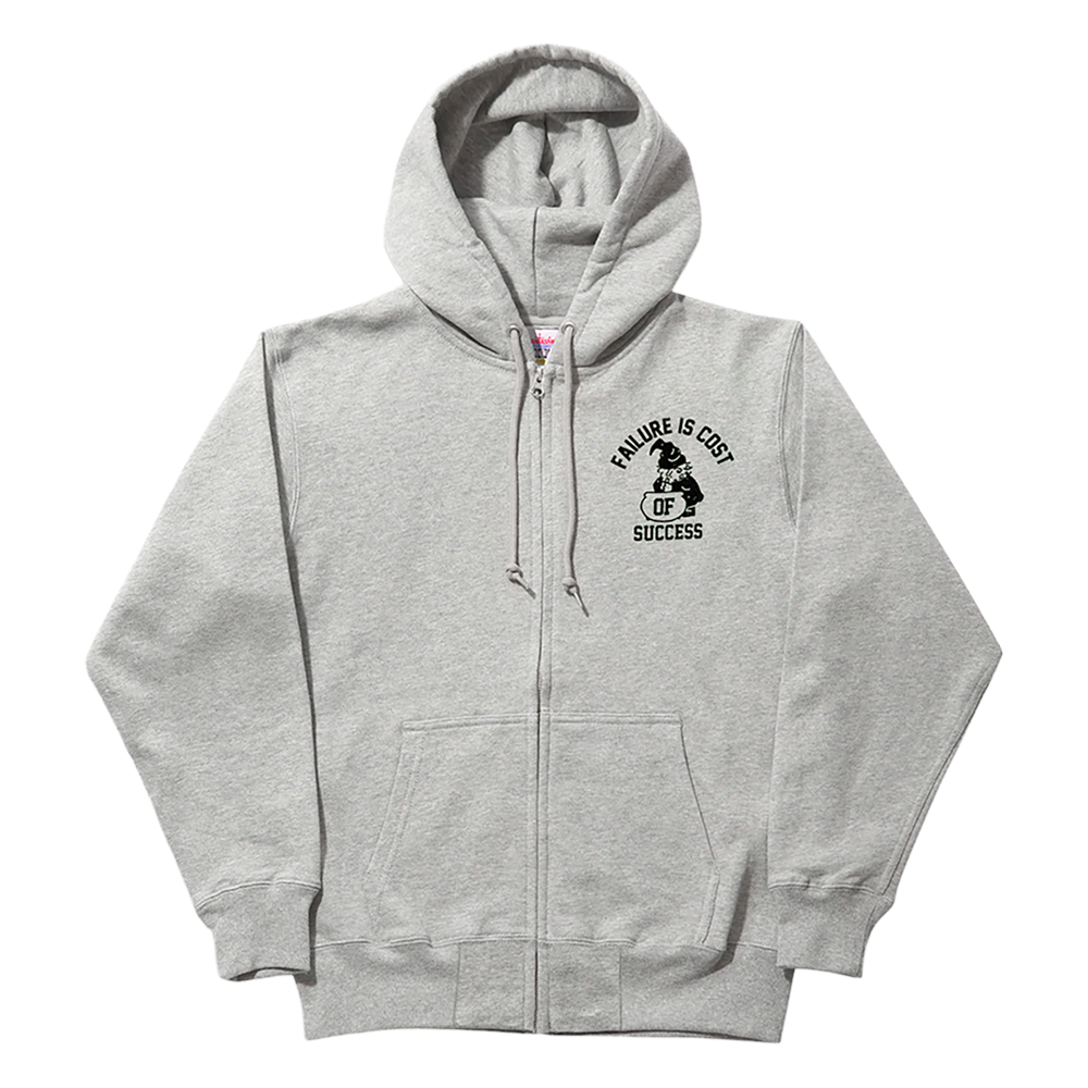 FAIL BETTER HOOD ZIP-UP (GREY)