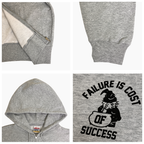 FAIL BETTER HOOD ZIP-UP (GREY)