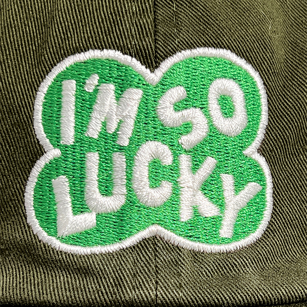I'M SO LUCKY CAP (OLIVE)